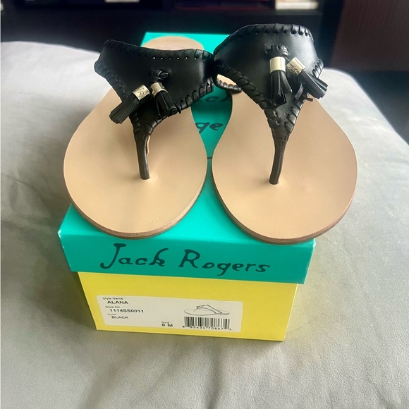 Jack Rogers Alana Black Sandal - Picture 3 of 5